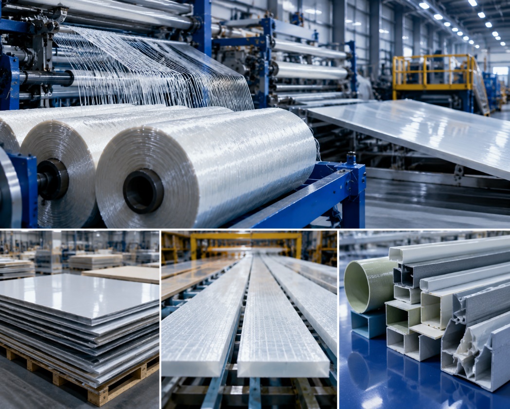 Glass fiber reinforced composites