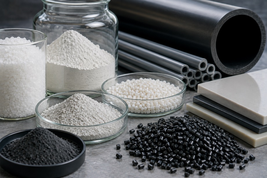 Mineral-filled polymer materials