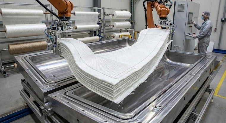 Composite material manufacturing process