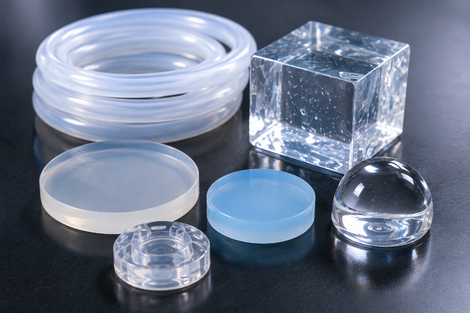 Silicone materials with tunable physical properties